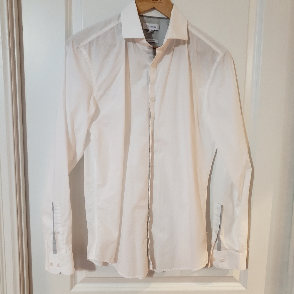 Mens Calvin Klein Button Down Dress Shirt